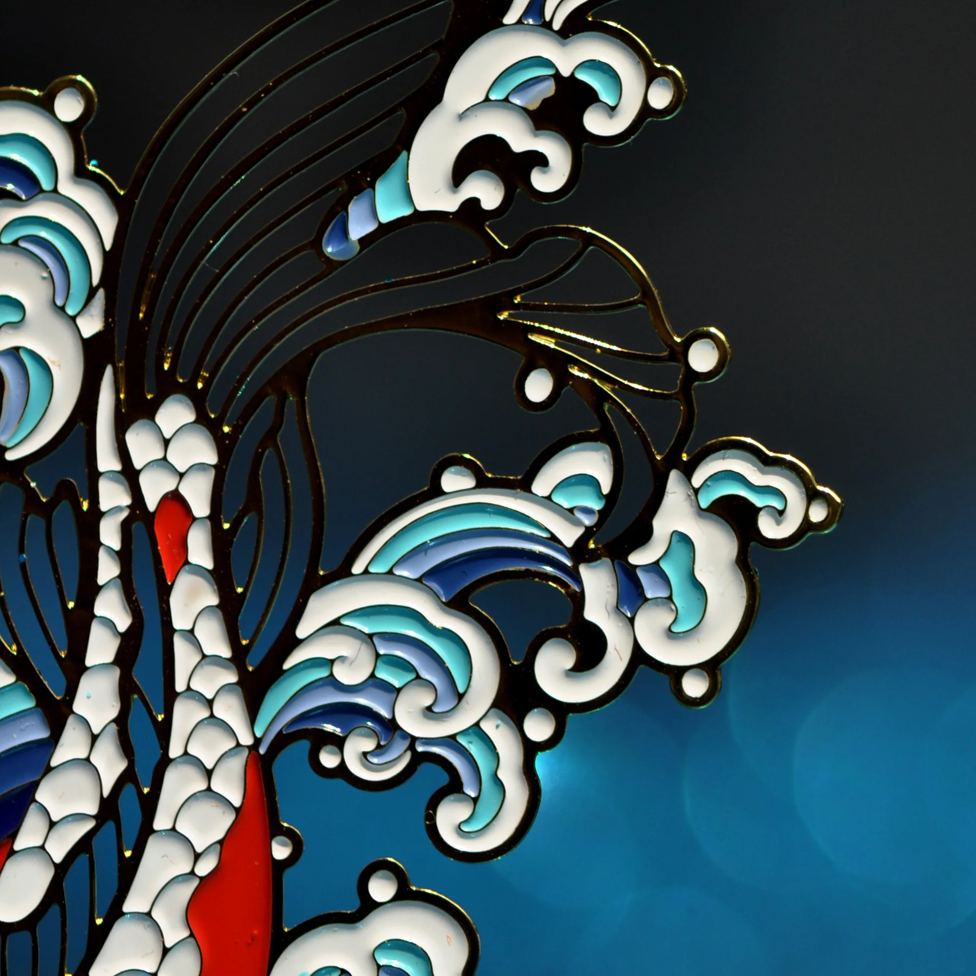 Auspicious Animal Metal Bookmarks (Koi) - Image 6