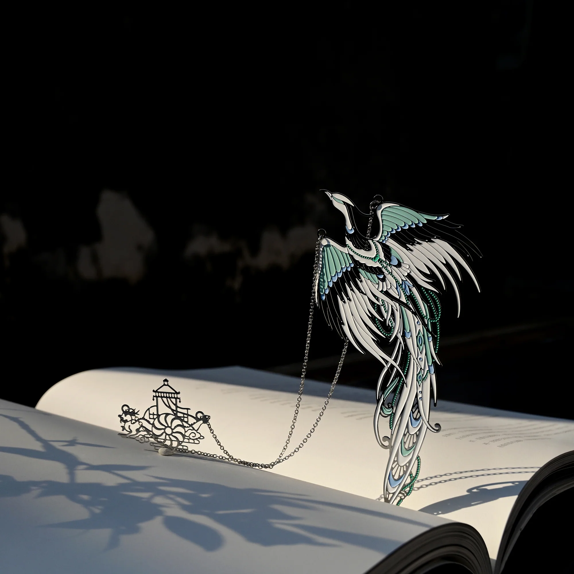 Auspicious Animal Metal Bookmarks (Luan Bird) - Image 3