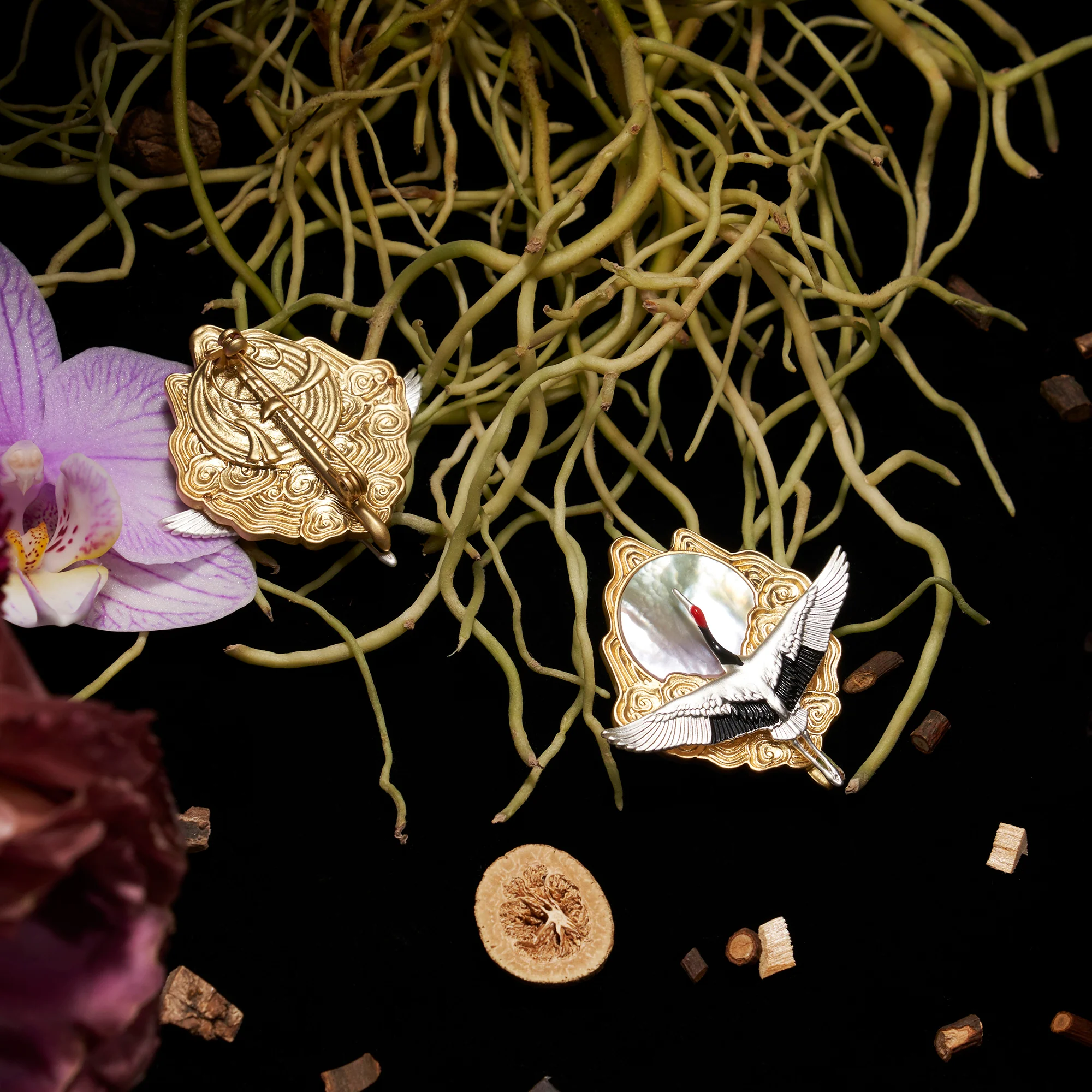 daparo Creature Jewelry Sets "Red-Crowned Crane" - Image 2