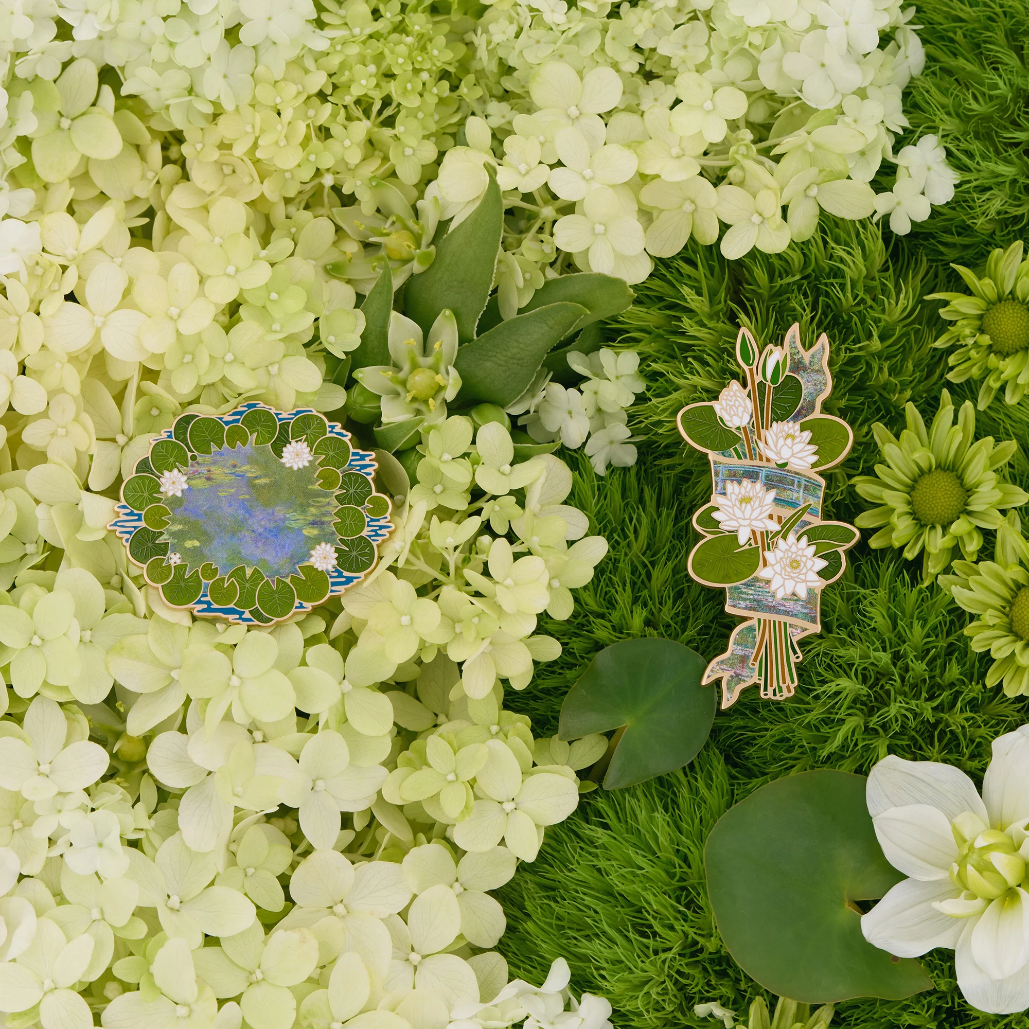 daparo Enamel Pins "Monet's Water Lily Pond" - Image 3