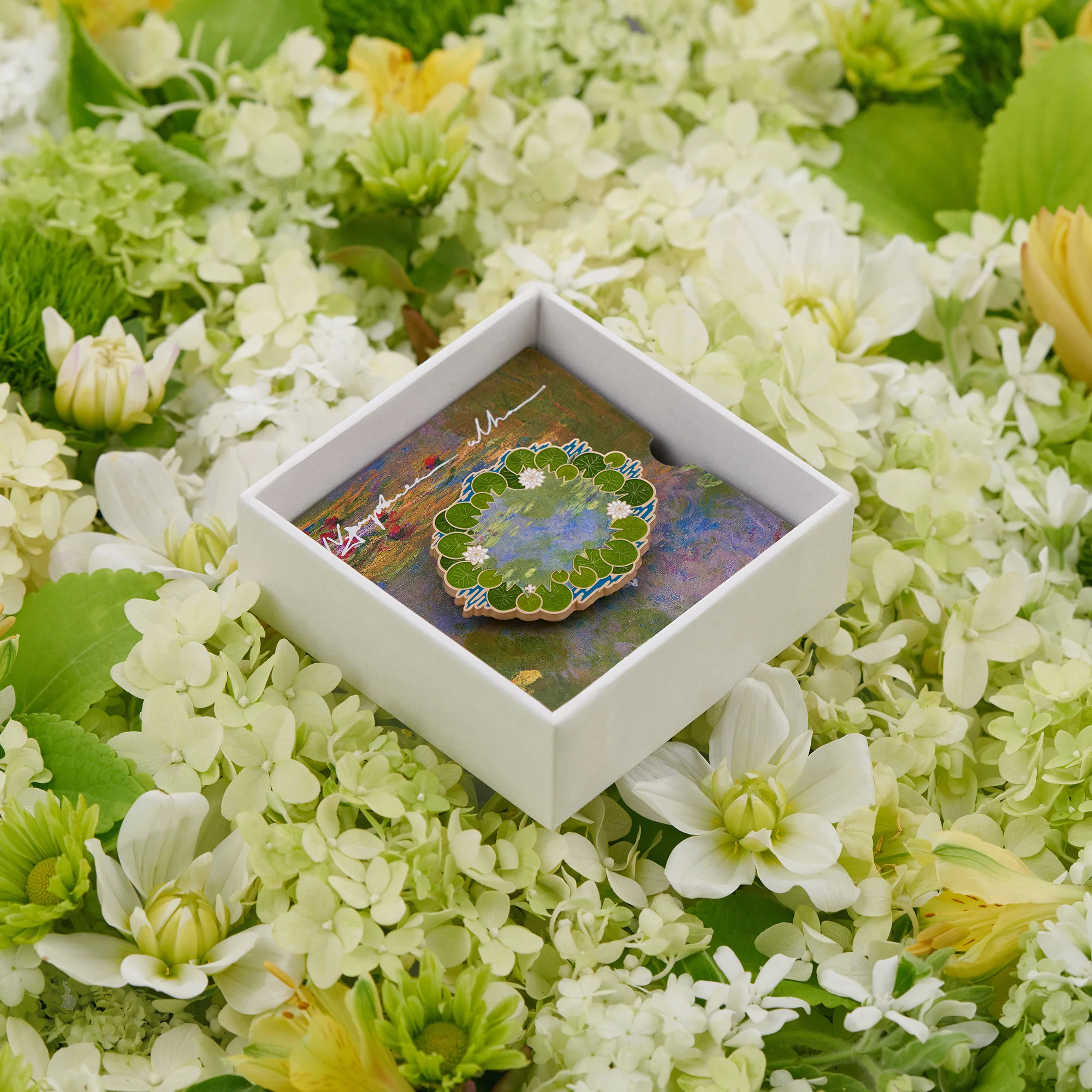 daparo Enamel Pins "Monet's Water Lily Pond" - Image 6