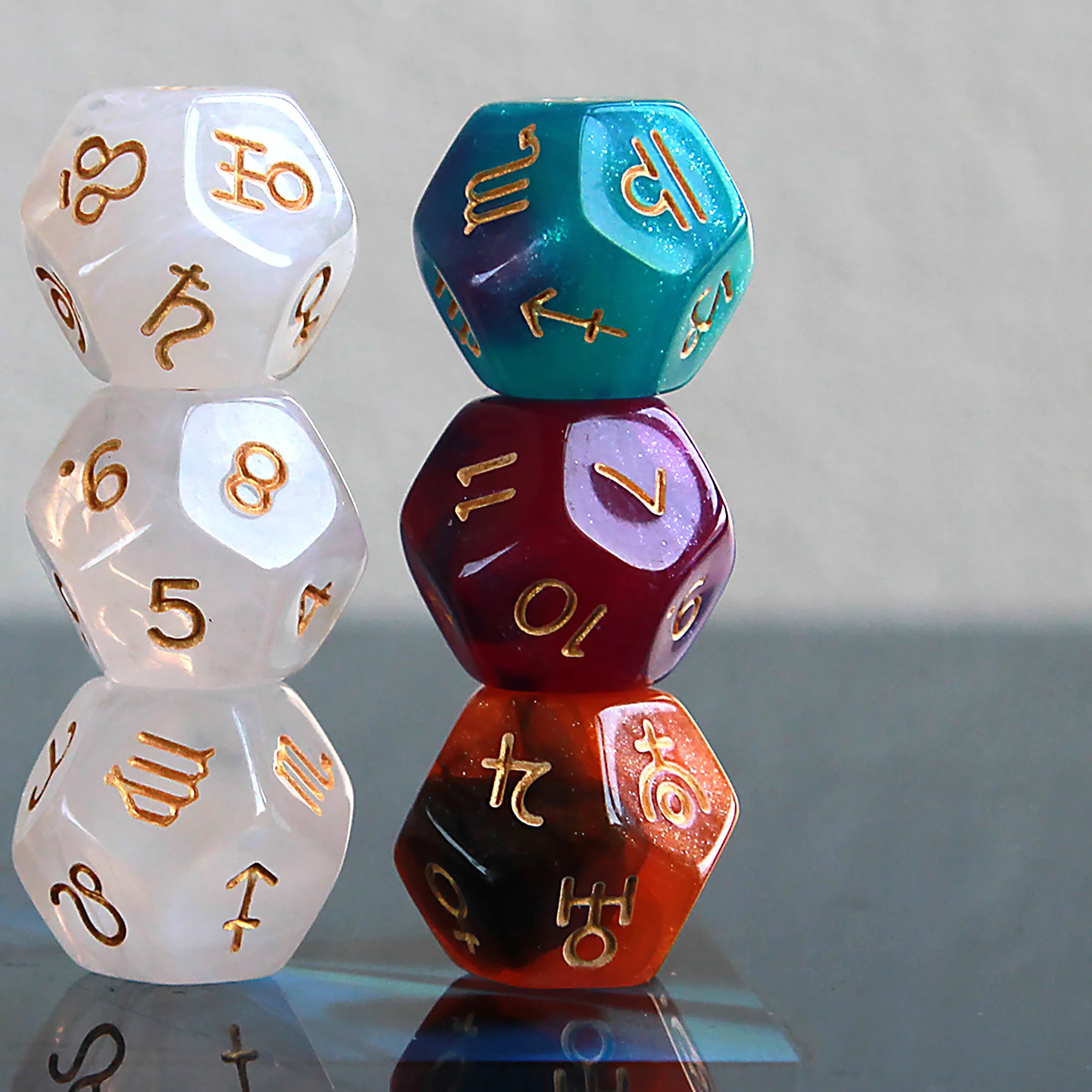 Meteodice Galaxy-Themed D12 Astrology Dice - Image 6