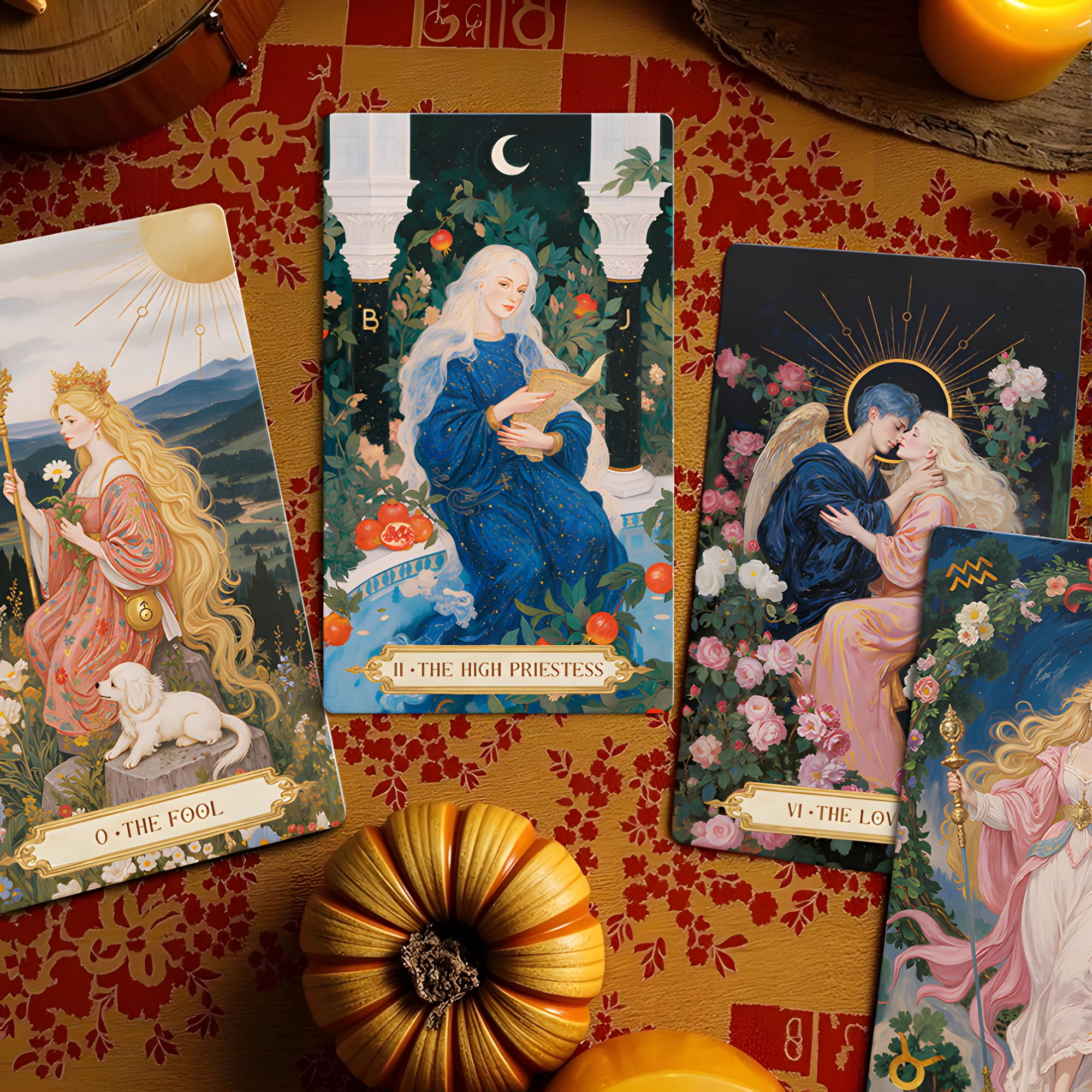 Moonshadow Floral Vow Tarot - Image 6
