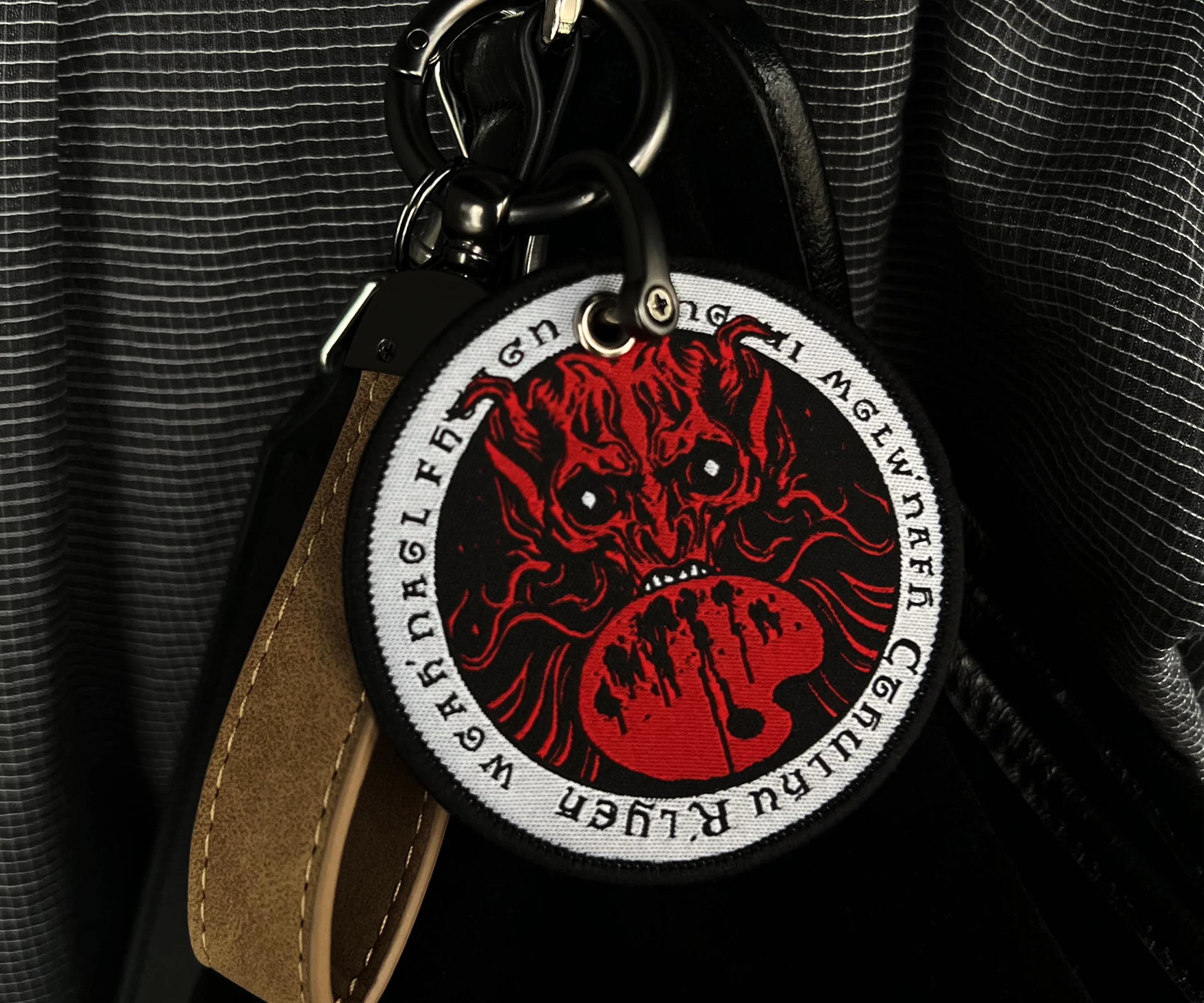 Pages on Stitches Cthulhu Mythos Embroidered Keychains - Image 4