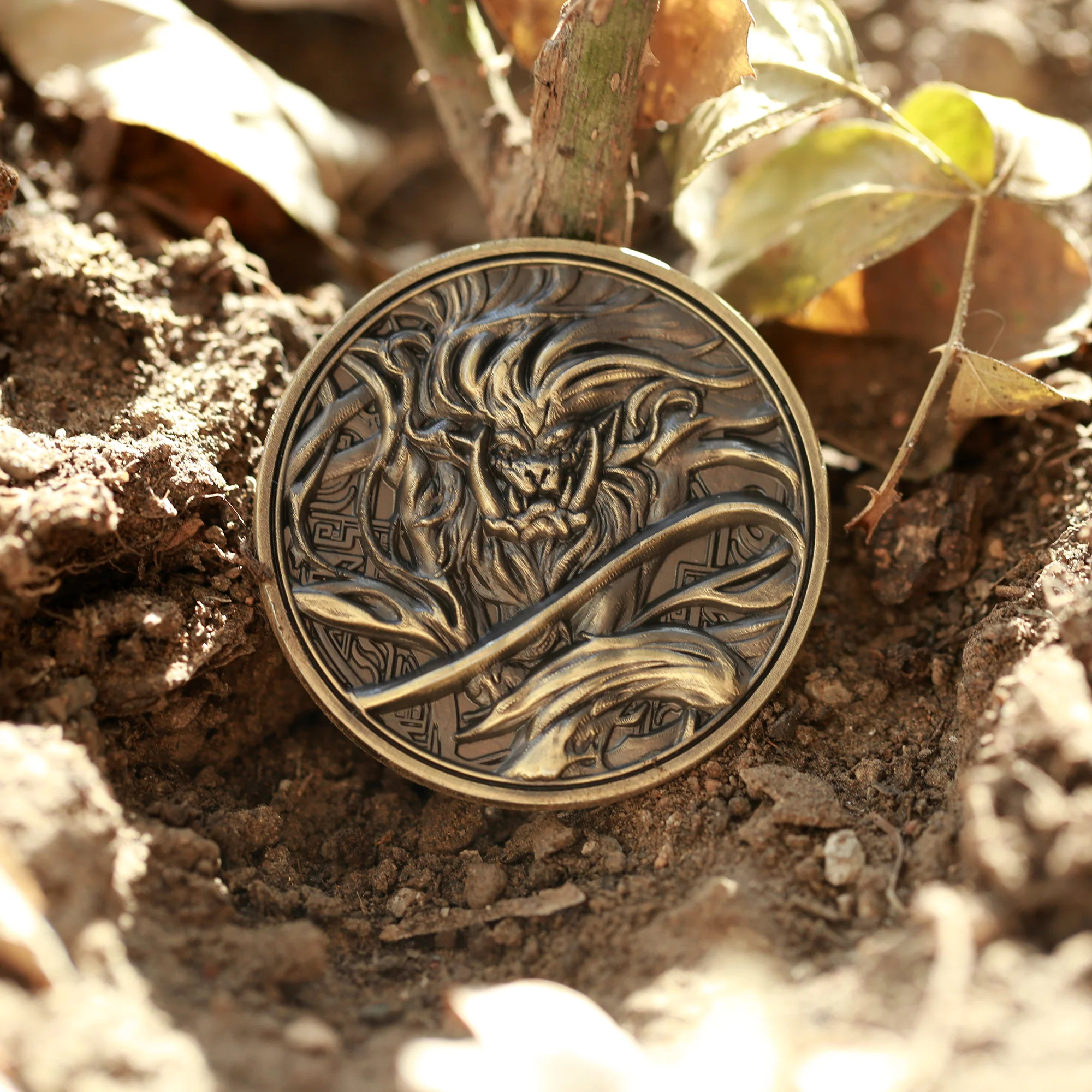 The Four Fiends in Chinese Mythology Collectible Metal Coins - Image 10