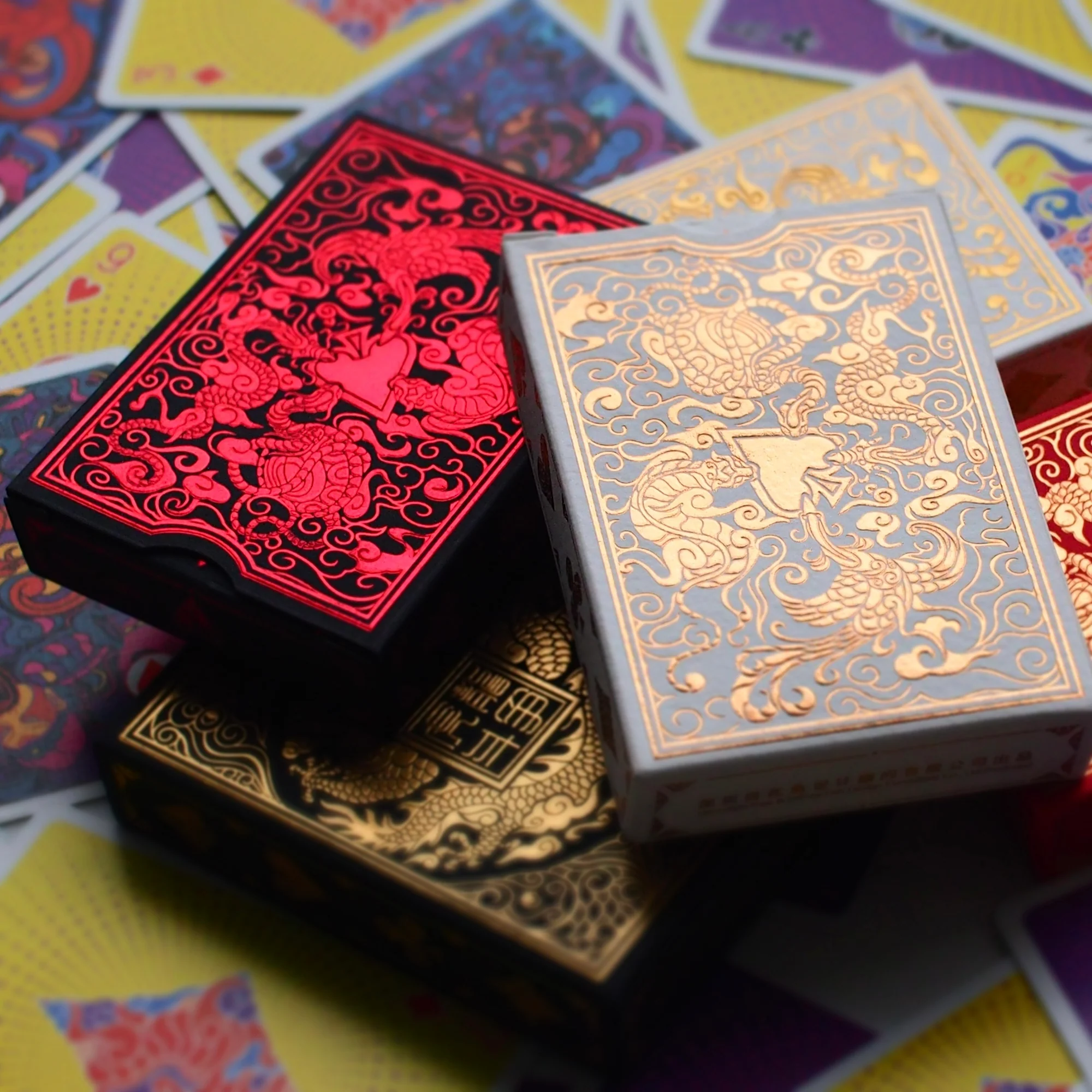 Tiger Versus Dragon Playing Cards