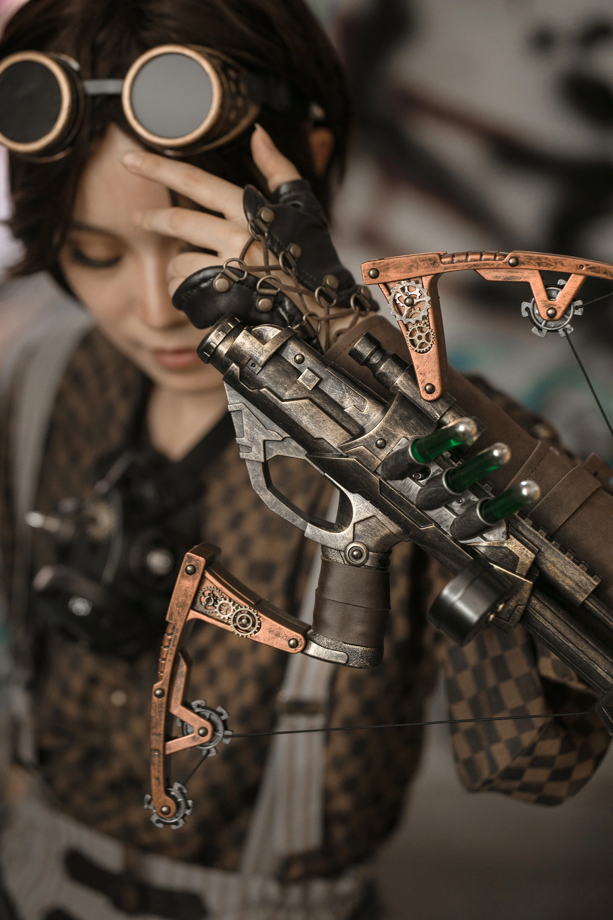 "Venom" Handcrafted Steampunk Wrist Crossbow - Image 3