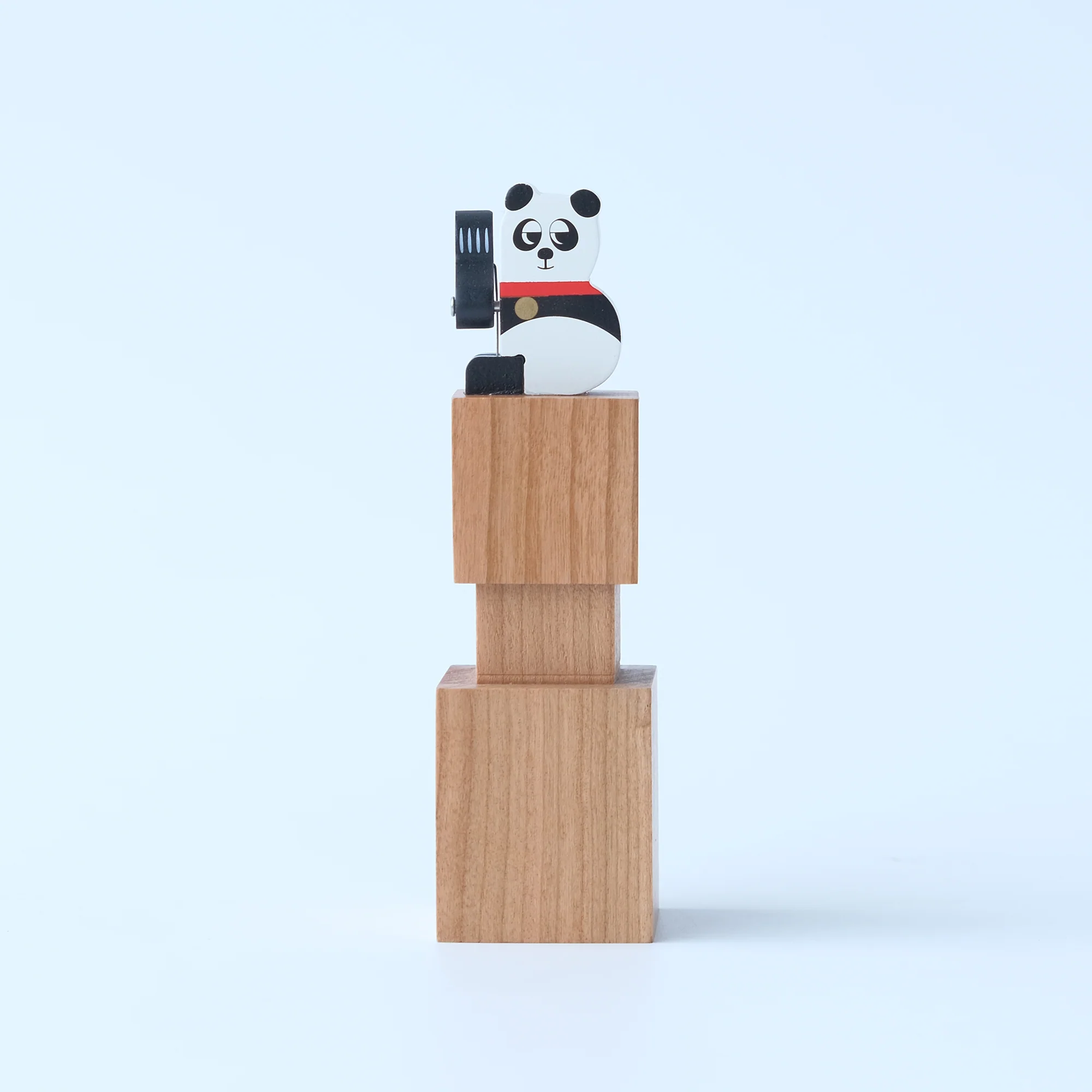 Wooden Automata Stamp "Lazy Lucky Panda" - Image 5