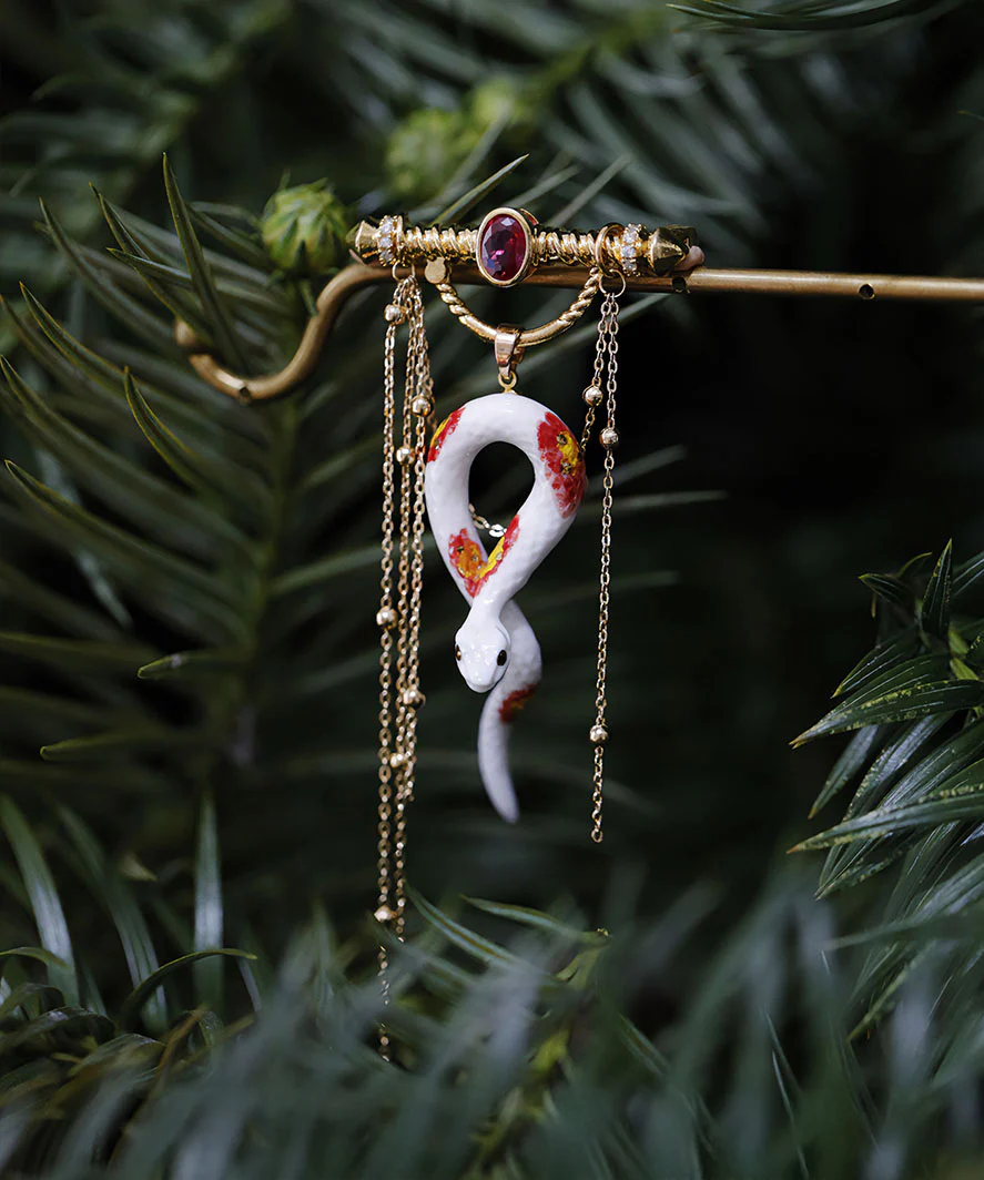 YIHE Ceramic Brooches "Spiritual Snake" - Image 8