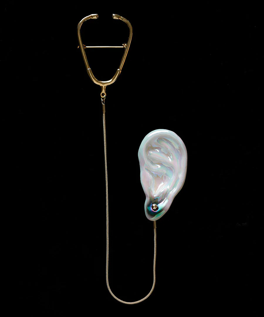 YIHE Ceramic Brooches "Stethoscope" - Image 5