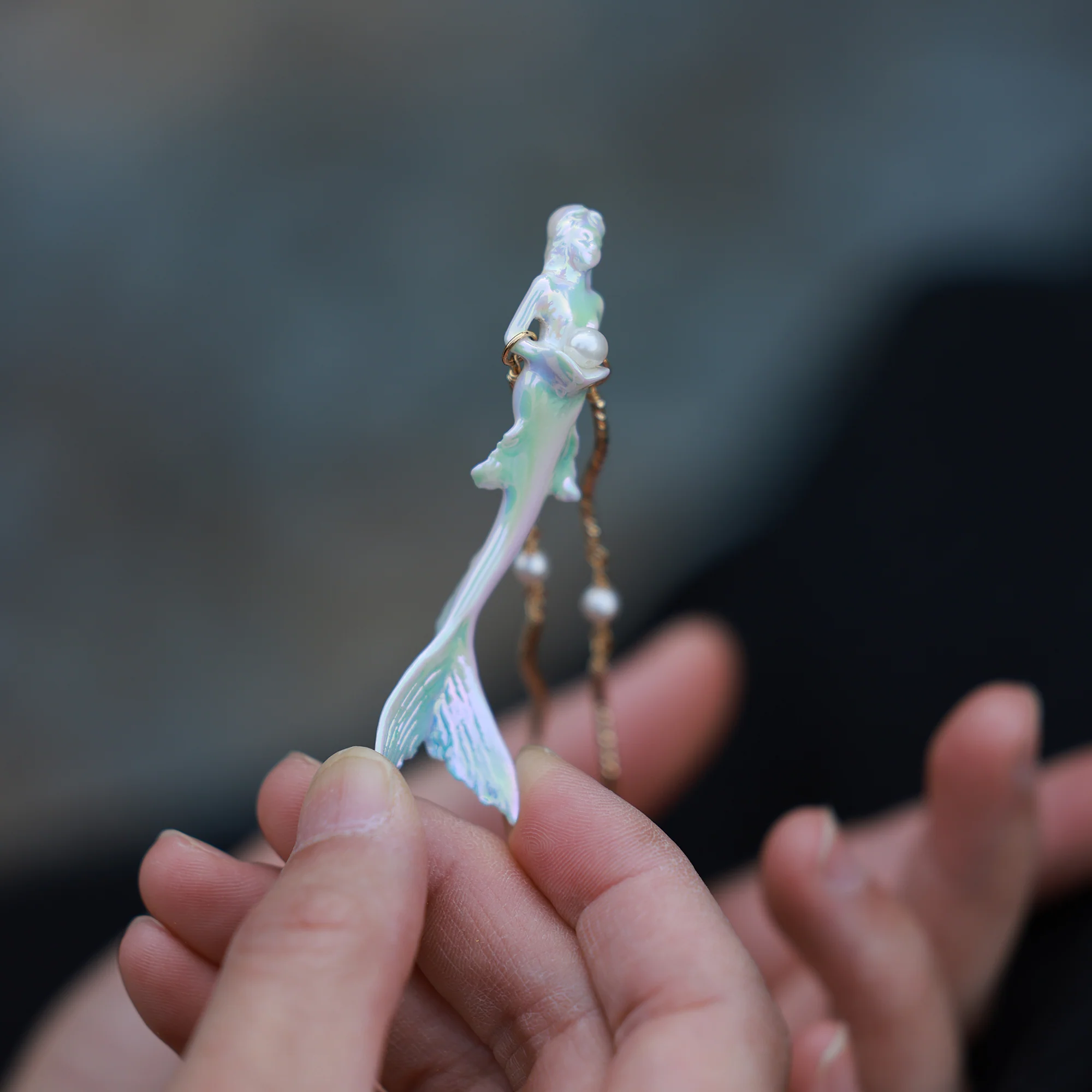 YIHE Ceramic Necklace "Mermaid"