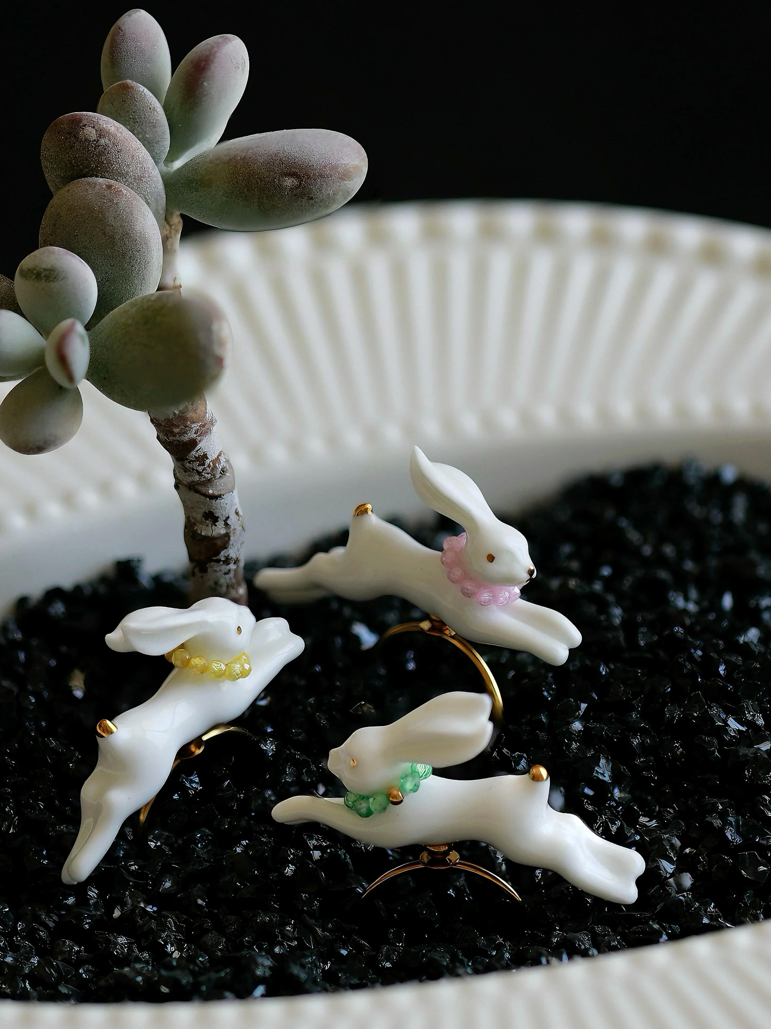 YIHE Ceramic Rings "Rainbow Rabbit" - Image 15